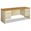 <strong>HON®</strong><br />38000 Series Kneespace Credenza, 72w x 24d x 29.5h, Harvest/Putty