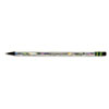 Noir Holographic Woodcase Pencil, Hb (#2), Black Lead, Holographic Silver Barrel, 12/pack