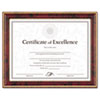 Gold-Trimmed Document Frame With Certificate, Wood, 8.5 X 11, Mahogany