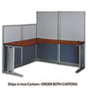 Office In An Hour Collection L- Workstation, 64.5" X 64.5" X 33", Hansen Cherry, (box 2 Of 2)