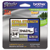 <strong>Brother P-Touch®</strong><br />TZe Extra-Strength Adhesive Laminated Labeling Tape, 0.7" x 26.2 ft, Black on White