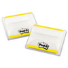 Tabs, Lined, 1/5-Cut Tabs, Yellow, 2" Wide, 50/Pack