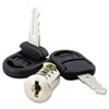 Core Removable Lock and Key Set, Silver, 2 Keys