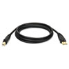 USB 2.0 A/B Cable (M/M), 15 ft, Black