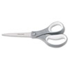 <strong>Fiskars®</strong><br />Contoured Performance Scissors, 8" Long, 3.13" Cut Length, Gray Straight Handle