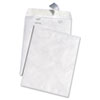 White Leather Envelopes Of Dupont Tyvek, #13 1/2, Cheese Blade Flap, Self-Adhesive Closure, 10 X 13, White, 100/box