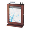 Customizable Wood Suggestion Box, 10.5 X 5.75 X 14.5, Glass/wood, Mahogany