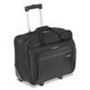Rolling Laptop Case, 1200D Polyester, Fits Devices Up to 16", Polyester, 16.5 x 7.5 x 14, Black