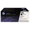 <strong>HP</strong><br />HP 12A, (Q2612D) 2-Pack Black Original LaserJet Toner Cartridges
