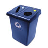 Glutton Recycling Station, Two-Stream, 46 Gal, Blue
