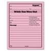 <strong>TOPS™</strong><br />Pink Message Pad, One-Part (No Copies), 4.25 x 5.5, 50 Forms/Pad, 12 Pads/Pack