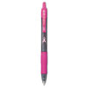 G2 Premium Breast Cancer Awareness Gel Pen, Retractable, Fine 0.7 mm, Black Ink, Smoke/Pink Barrel, Dozen
