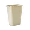 <strong>Rubbermaid® Commercial</strong><br />Deskside Plastic Wastebasket, 10.25 gal, Plastic, Beige