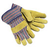 Grain-Leather-Palm Gloves, Large, Dozen