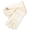 1000 Series Canvas Double Palm And Hot Mill Gloves, Men's, Pvc Dots, Dozen