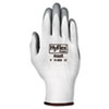 Hyflex Foam Gloves, White/gray, Size 8, 12 Pairs