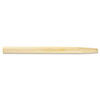 Tapered End Broom Handle, Lacquered Hardwood, 1 1/8 Dia X 54, Natural