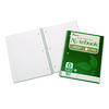 7530016002025, SKILCRAFT Recycled Notebook, 1-Subject, Medium/College Rule, Green Cover, (100) 11 x 8.5 Sheets, 3/Pack