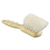 Utility Brush, Cream Nylon Bristles, 5.5" Brush, 3.5" Tan Plastic Handle