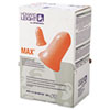 MAX-1 D Single-Use Earplugs, Cordless, 33NRR, Coral, LS 500 Refill