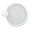 Plastic Lids For Foam Cups, Bowls And Containers, Flat With Pour Spout, Fits 12-60 Oz, Translucent, 500/carton