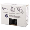 High-Density Interleaved Commercial Can Liners, 45 Gal, 22 Microns, 40" X 48", Black, 150/carton