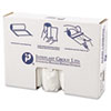 High-Density Interleaved Commercial Can Liners, 45 Gal, 12 Microns, 40" X 48", Clear, 250/carton
