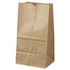 <strong>General</strong><br />Grocery Paper Bags, 40 lb Capacity, #25 Squat, 8.25" x 6.13" x 15.88", Kraft, 500 Bags