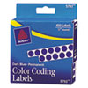 Handwrite-Only Permanent Self-Adhesive Round Color-Coding Labels in Dispensers, 0.25" dia, Dark Blue, 450/Roll, (5793)