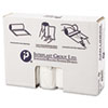 High-Density Interleaved Commercial Can Liners, 33 gal, 16 microns, 33" x 40", Clear, 25 Bags/Roll, 10 Rolls/Carton