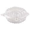 <strong>Dart®</strong><br />ClearSeal Hinged-Lid Plastic Containers, 5.8 x 6 x 3, Clear, Plastic, 125/Pack, 4 Packs/Carton
