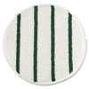 Low Profile Scrub-Strip Carpet Bonnet, 19" Diameter, White/green
