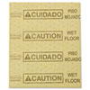 Over-the-Spill Pad, Caution Wet Floor, 16 oz, 16.5 x 20, 22 Sheets/Pad