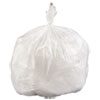 High-Density Commercial Can Liners Value Pack, 33 gal, 14 microns, 33" x 39", Clear, 25 Bags/Roll, 10 Rolls/Carton
