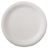 Classic Paper Dinnerware, Plate, 9.75" dia, White, 125/Pack, 4 Packs/Carton