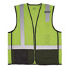 GloWear 8210Z Hi-Vis Class 2 Mesh Vest, 4X-Large to 5X-Large, Lime