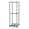 56 Football Helmet Rolling Rack, 26" x 28" x 81", Black