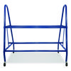 Heavy-Duty Deluxe Ball Cart, Metal, 132 lb Capacity, 17.5 x 38 x 35.75, Blue