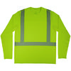 Chill-Its 6688 Type R Class 2 Cooling Hi-Vis Sun Shirt with UV Protection, Small, Lime