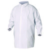 A40 Liquid and Particle Protection Lab Coats, Elastic Wrists, 3X-Large, White, 30/Carton