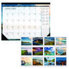 Recycled Earthscapes Desk Pad Calendar, Seascapes Photography, 22 x 17, Black Binding/Corners,12-Month (Jan to Dec): 2025