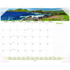 Seascape Panoramic Desk Pad, Seascape Panoramic Photography, 22 x 17, White Sheets, Clear Corners, 12-Month (Jan-Dec): 2025