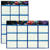 Earthscapes Recycled Reversible/Erasable Yearly Wall Calendar, Sea Life Photos, 24 x 37, White Sheets, 12-Month(Jan-Dec):2025