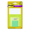 Pad Collection Assortment Pack with Transparent Notes, Assorted Colors/Ruling/Sizes, 4 Pads/Pack