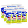 Disinfecting Wipes, 1-Ply, 7 x 7.25, Lemon and Lime Blossom, White, 35 Wipes/Canister, 12 Canisters/Carton