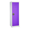 Steel Storage Locker, 1 Compartment, 15 x 15 x 48, Purple