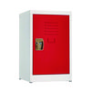 Steel Storage Locker, 1 Compartment, 15 x 15 x 24, Red