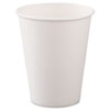 Single-Sided Poly Paper Hot Cups, 8 Oz, White, 50/bag, 20 Bags/carton