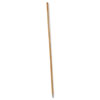 Metal Tip Threaded Hardwood Broom Handle, 1 1/8 Dia X 60, Natural