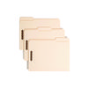 Top Tab Fastener Folders, 1/3-Cut Tabs: Assorted, 0.75" Expansion, 2 Fasteners, Letter Size, Manila Exterior, 50/Box